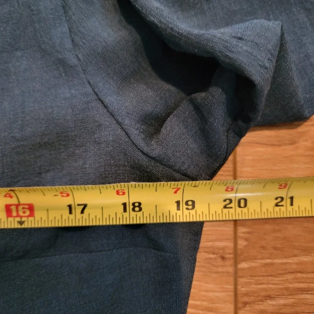 CEFINN Teal Blue Mock Neck Career Office Top Blouse - Size 10 Kate Middleton - Picture 15 of 16